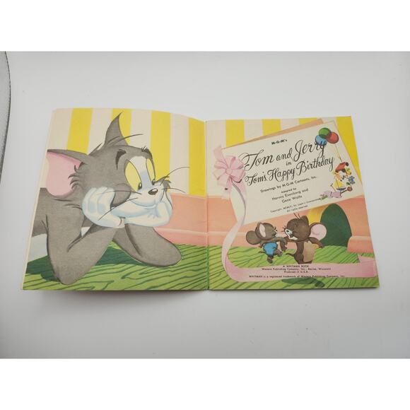 MGM Tom and Jerry 1955 Whitman Weekly Reader Vintage Children’s Story Book - Picture 4 of 8
